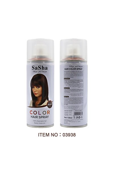 SASHA Temporary Hair Color Spray Temporary Hair Dye Brown 130ml