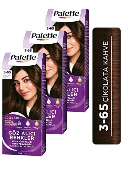 Palette Göz Alıcı Renkler 3-65 Çikolata Kahve x 3 Adet