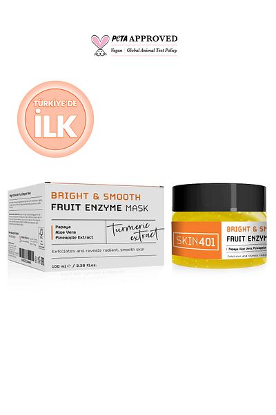 Skin401 Brightening and Smoothing Fruit Enzyme Gel Mask 100ml (First in Turkey)
