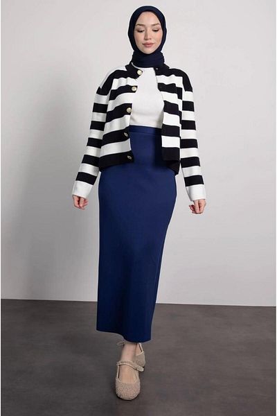 MODA Scuba Crepe Pencil Skirt