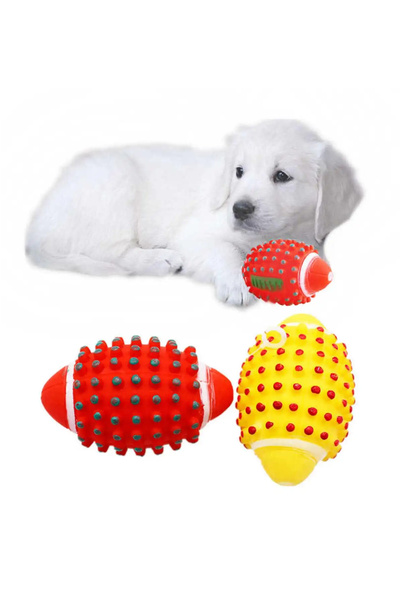 rianka Köpek Sesli Tavuk Butu Mama Hazneli Eğitim Kedi Köpek Oyuncağı Isırma Diş Kaşıma Topu Seti