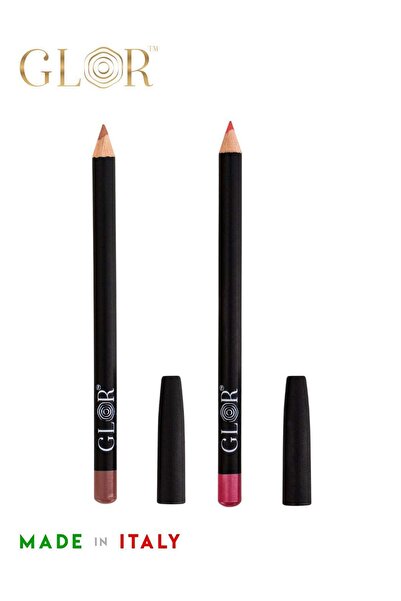 GLOR قلم تحديد الشفاه إندلس تشارم ألتيميت بريسيجن - كافيه + ليدي روز