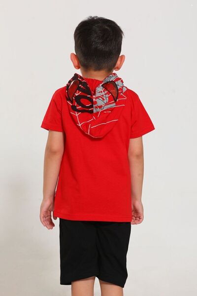 Gigas Licensed IlluminaTed Spider Capri ShorTs T-Shirt - Masked Spider Head