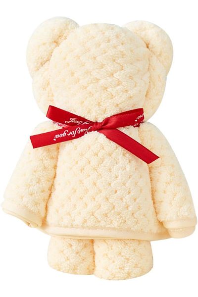 Manolex Set 2 x Prosoape 35x75cm in Cutie Cadou Culoare Galben Design Ursulet Super Moale