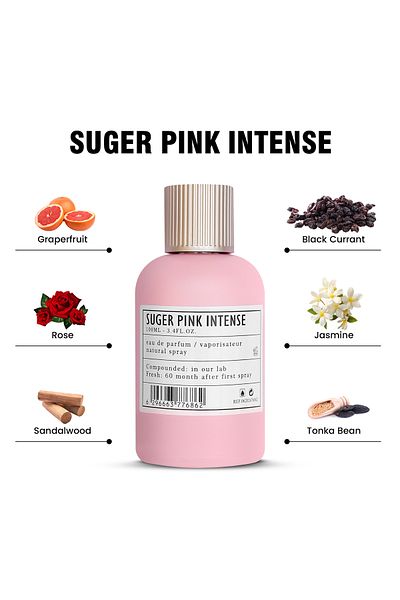 AMD Perfumes ARO FAC Suger Pink Intense By AMD Perfumes Women Fragrance EDP 100ml