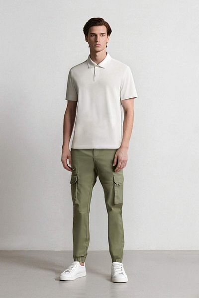 DeFacto Regular Cargo Pocket Gabardine Jogger Pants B1916Ax25Sp