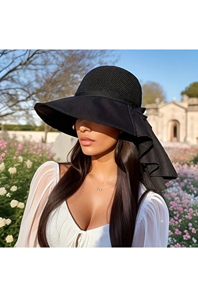 GlassySKY Pălărie cu margine largă, plasă, respirabilă, ușoară, pentru femei,...