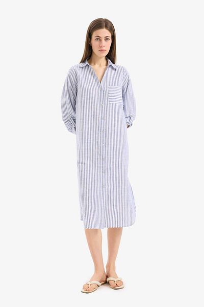 DeFacto Shirt Collar Long Pilage Shirt-Fall in Love E6708Ax25Sp