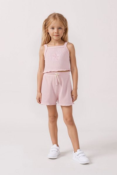 Minipodyum Set de două piese pentru fete, pantaloni scurți de vară