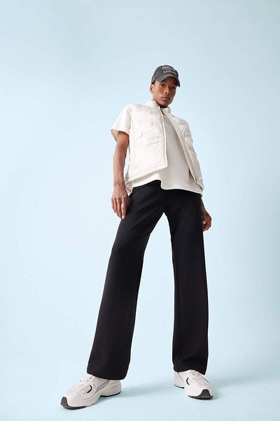 DeFacto Defactofit Straight Fit Standard Leg Standard Length Modal Sportsman Slim Pants D7129Ax25Sp
