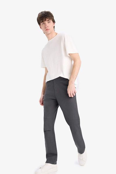 DeFacto Loose Relaxed Fit Wide Leg Three Pockets Wide Leg Summer Pants D8544Ax25Sp