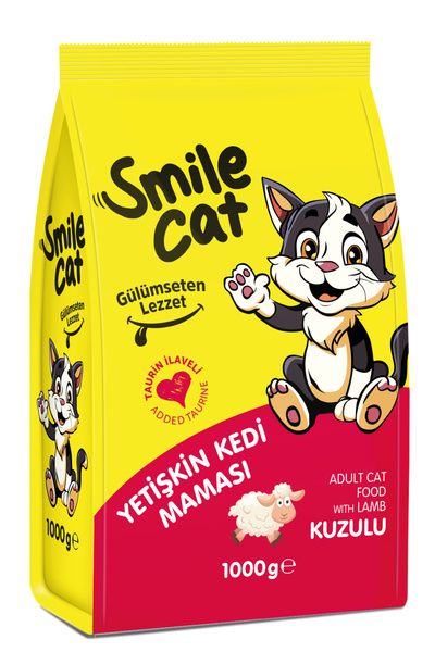 SMILE Cat Kuzu Etli Yetişkin Kedi Maması 1000 gr
