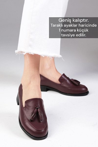 Mio Gusto Iris Burgundy Color Women's Oxford Casual Flat Shoes