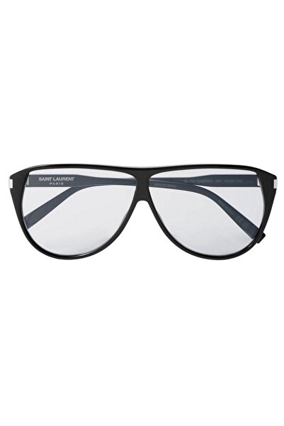 Saint Laurent Paris Sunglasses Sl731 Gaspar 001 65-5, Black Acetate Frame, Light Blue Glass