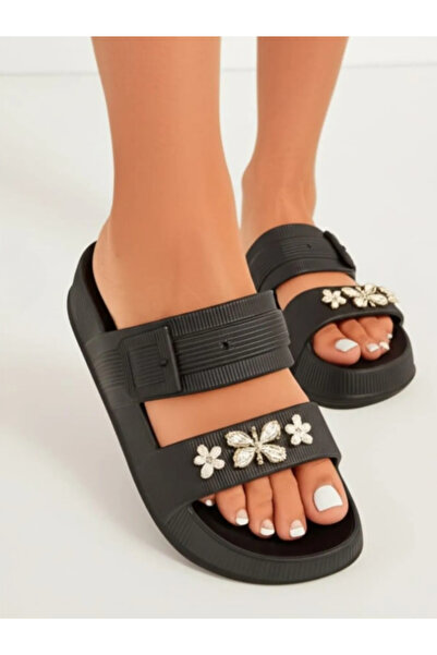 Benittokids Enova Women's Stoned Eva Slippers Suitable for Wet Floors