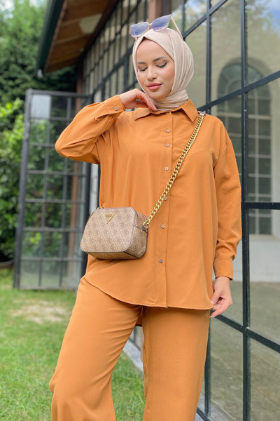 TOFİSA Tunic+Pants Tan - 11339