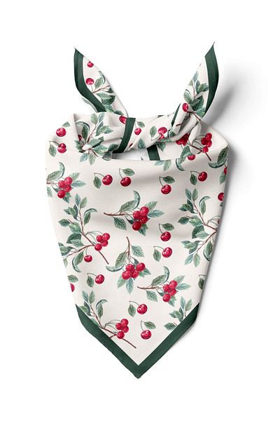Modabutik C88 Cherry Patterned Bandana