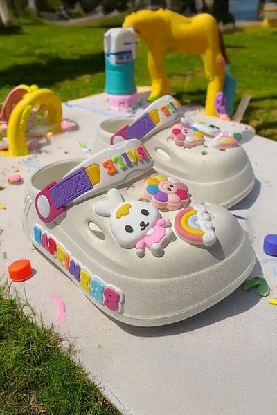 Melek Tuna Ayakkabı & Çanta Sandale antiderapante pentru fete, papuci pentru copii, papuci pentru copii, papuci pentru piscina pentru copii,