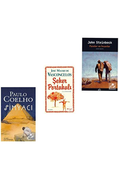 Can Yayınları Simyacı - Şeker Portakalı - Fareler ve İnsanlar 3 Kitap Set