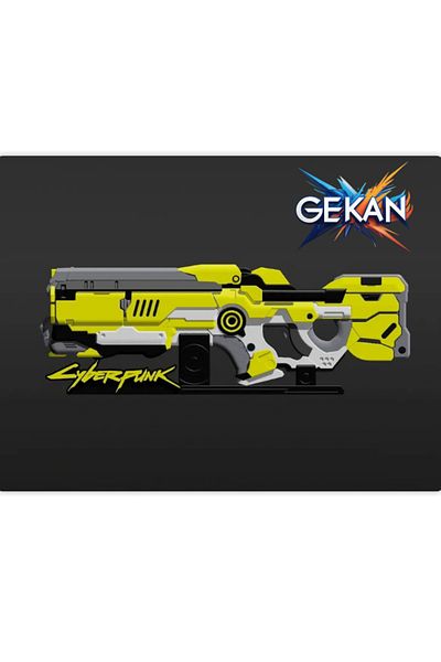 Gekan Cyberpunk 2077 Heavy Longgun Exhibition Figure with Sitili 30 cm