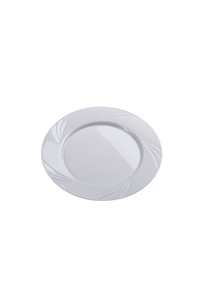 Poppy Plastik Kristal Tabak 230 Mm Beyaz 144 Adet