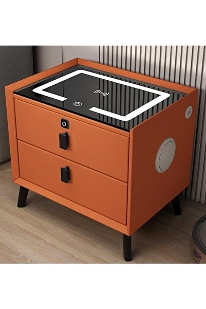 Twinkle Mart Smart Nightstand with Dual Bluetooth speakers, Fingerprint lock,...