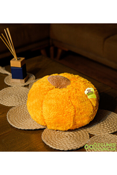 Özgüner Oyuncak Pabtex Kabak Şeklinde 30 cm Kırlent – Yumuşak Peluş Ev Dekoru