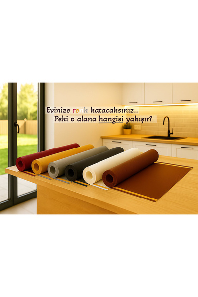 Perisfer Yapışabilir Kum Beji 9mt Çek Kopar Kaymaz-Kaydırmaz Çekmece Dolap Düzenleyici/ Buzdolabı/ Raf Örtüsü