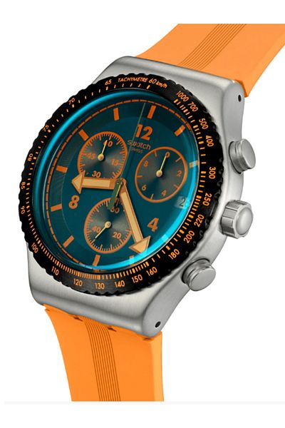 Swatch Yvs529 Tangerine Tiger Men's Wristwatch