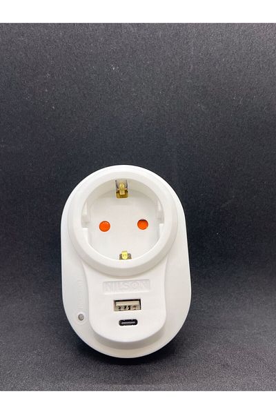 Nilson U+c-type Single Current Protected Plug Socket