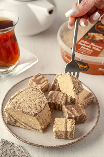 BAYRAM MERT HELVA Şeker İlavesiz Kakaolu Tahin Helvası (450 Gr)