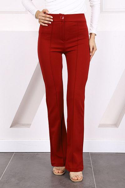 İmajButik Red Grass Lycra Flared Trousers