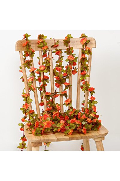 Buka Shops Turuncu Yapay Gül Sarmaşık Çiçek