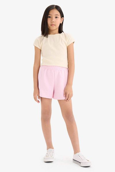 DeFacto Girl's Elastic Waist Printed Shorts E0729A825Hs