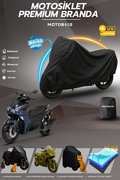 Motobros دراجة نارية القماش Rks Arome 125 أسود مقاوم للماء ومتين (أعلى سمك) ق...