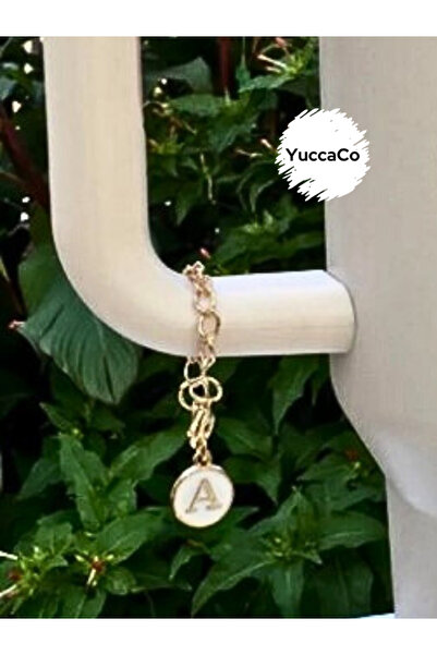 YuccaCo Accessorize Your Life White Thermos Compatible Accessory with Letter A/Letter a Thermos Charm/Letter Thermos Ornament