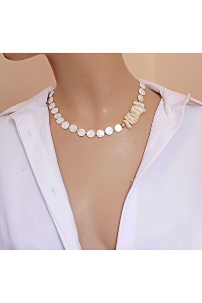 shop Asimetrik Taşlı Zarif Kolye – Doğal ve Şık Tasarım