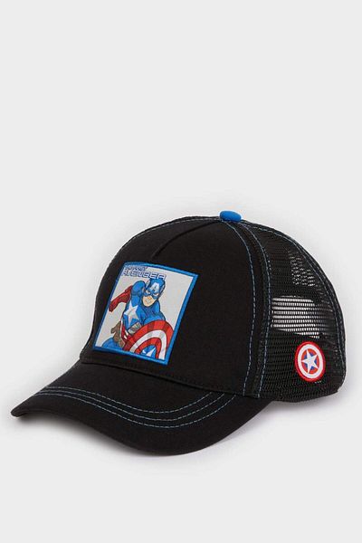 DeFacto Șapcă din bumbac imprimată cu etichetă Marvel Avengers pentru băiat D9790A825SM