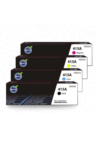 Roxy Hp 415a Compatible Printer Toner Set For Hp Color Laserjet M479 M454 – Black Cyan Magenta Yellow