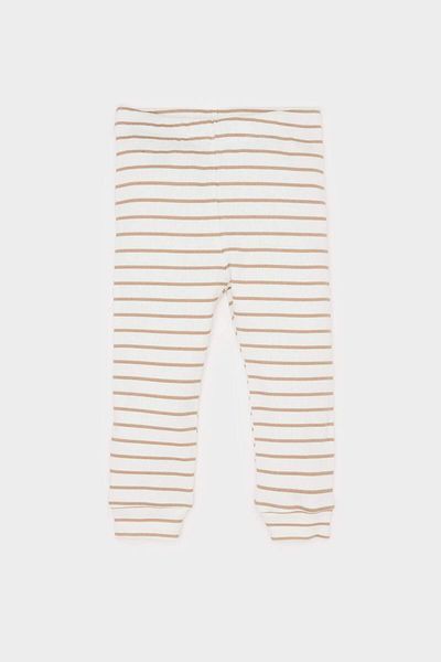 DeFacto Baby Boy 2-Piece Set Ribbed Camisole Printed Long Sleeve Snap Fastener Body Flexible Waisted Long Bottom E6303A5
