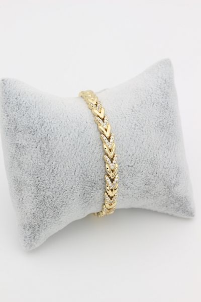 XUPING JEWELRY Style Pearl/Xuping Jewelry Bangle with Thin Zircon Stone
