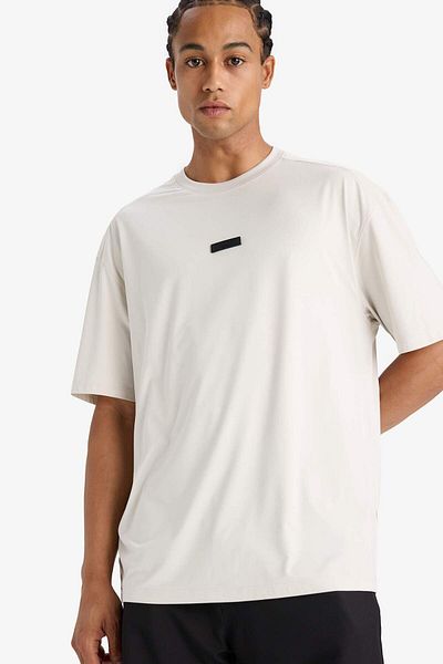 DeFacto Defactofit Boxy Fit Crew Neck Printed Sportsman Short Sleeve T-Shirt D7365Ax25Sp