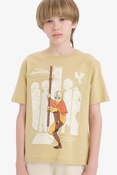 DeFacto تي شيرت Avatar The Last Airbender للأولاد - رقبة دائرية وأكمام قصيرة E3105A825SM