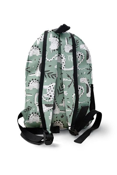 Kokopatik Rucsac verde cu model Dino