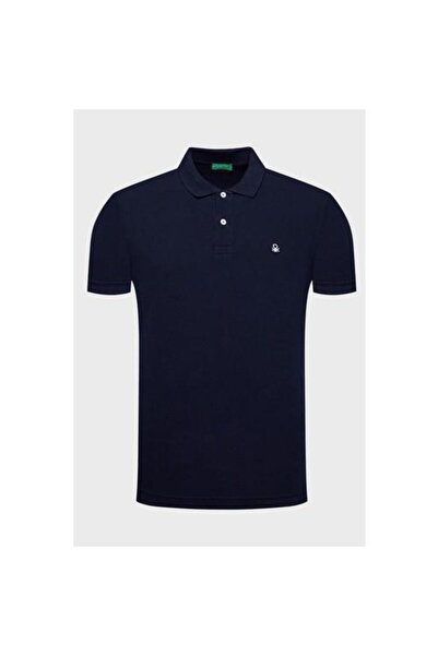 Benetton Tricou cu mânecă scurtă pentru bărbați cu gât polo 3089j3179