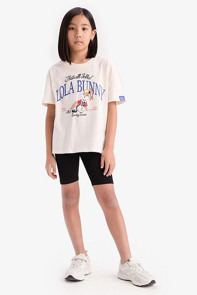 DeFacto Looney Tunes Print Girls T-Shirt - Relax Fit, Crew Neck, Short Sleeve D8825A825Sp