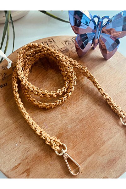 PİNKBAG Handmade Hasır Örgü Çanta Askısı