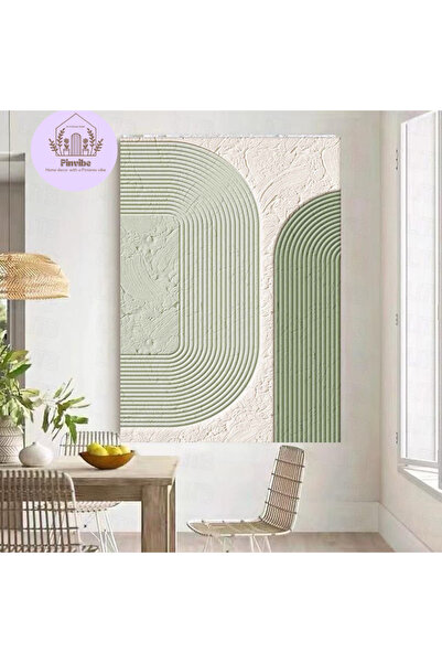 Home Pinvibe 3D Dokulu Dekoratif Duvar Panosu | Modern Minimalist Ahşap Tablo...