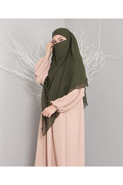 Mihrisina collection 3 Layer Sufle Hijab Khi̇mar Ready Turban Shal Standard Size Practical