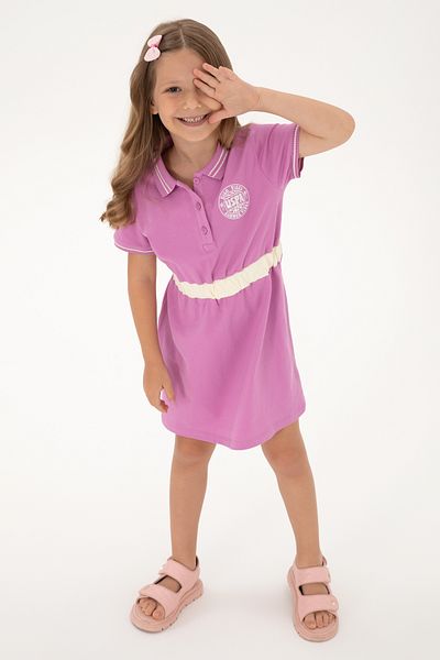 U.S. Polo Assn. Girl's Fuchsia Knitted Dress 50306260-Vr023